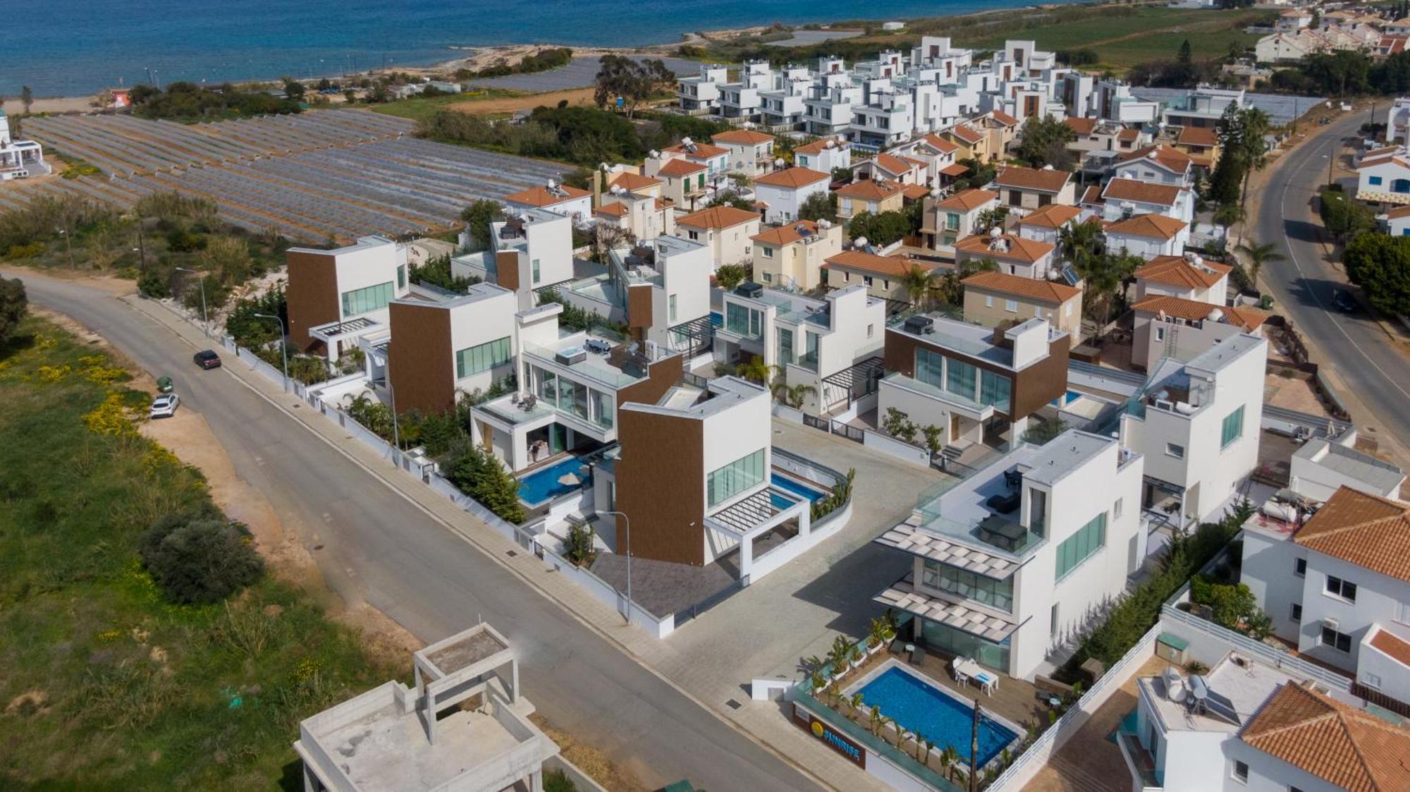 Seaview Luxury Villa Jacuzzi & Pool! 2 Min Beach プロタラス エクステリア 写真