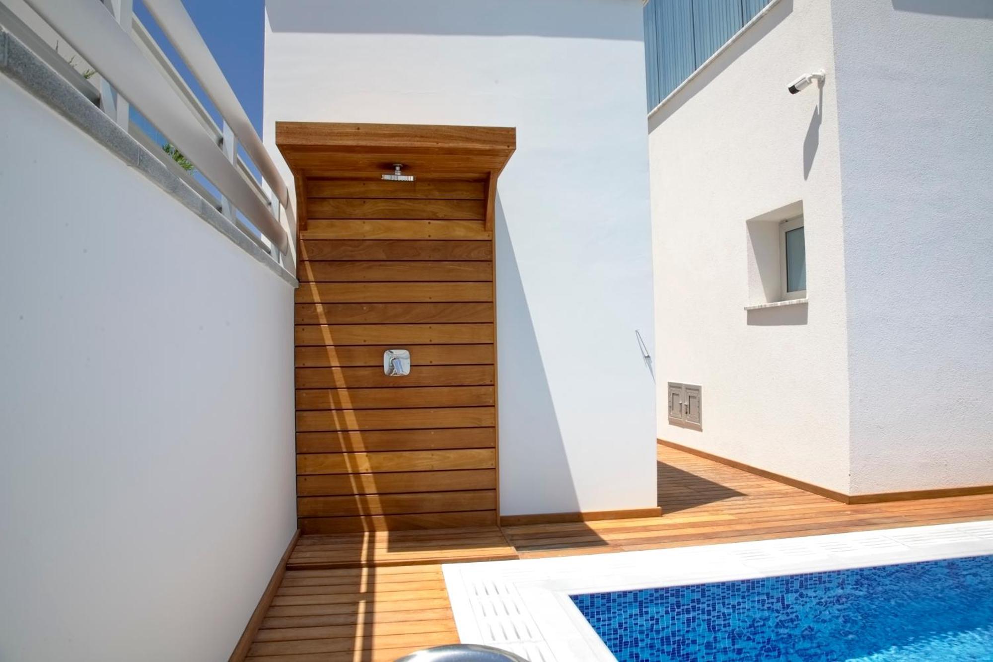 Seaview Luxury Villa Jacuzzi & Pool! 2 Min Beach プロタラス エクステリア 写真