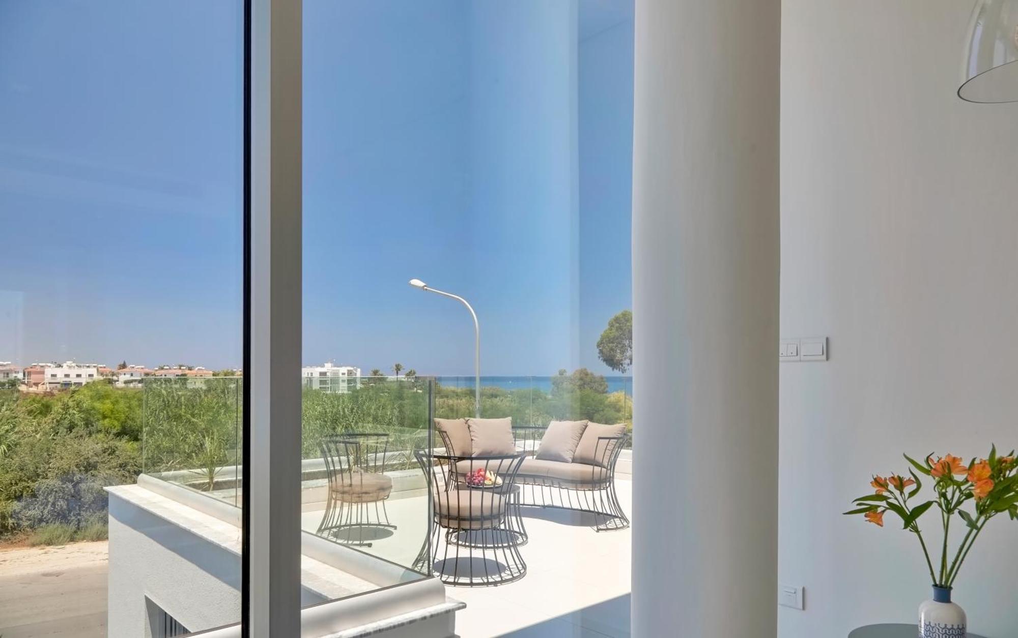 Seaview Luxury Villa Jacuzzi & Pool! 2 Min Beach プロタラス エクステリア 写真