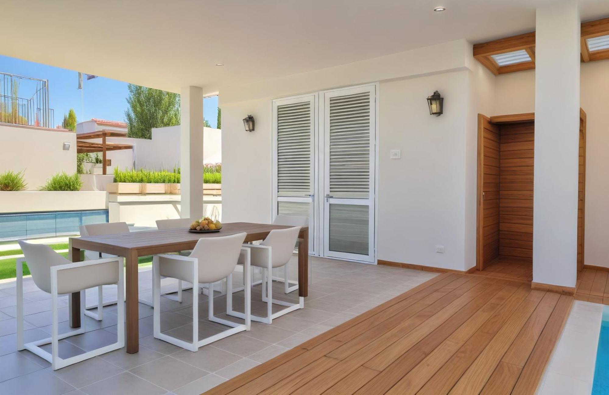Seaview Luxury Villa Jacuzzi & Pool! 2 Min Beach プロタラス エクステリア 写真