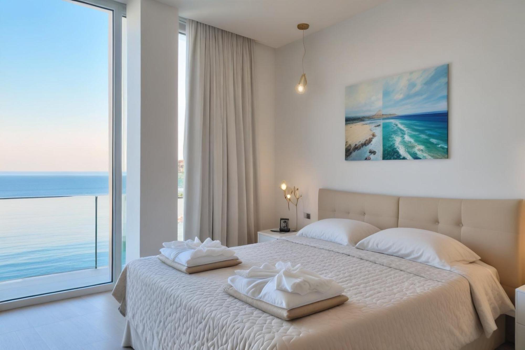 Seaview Luxury Villa Jacuzzi & Pool! 2 Min Beach プロタラス エクステリア 写真